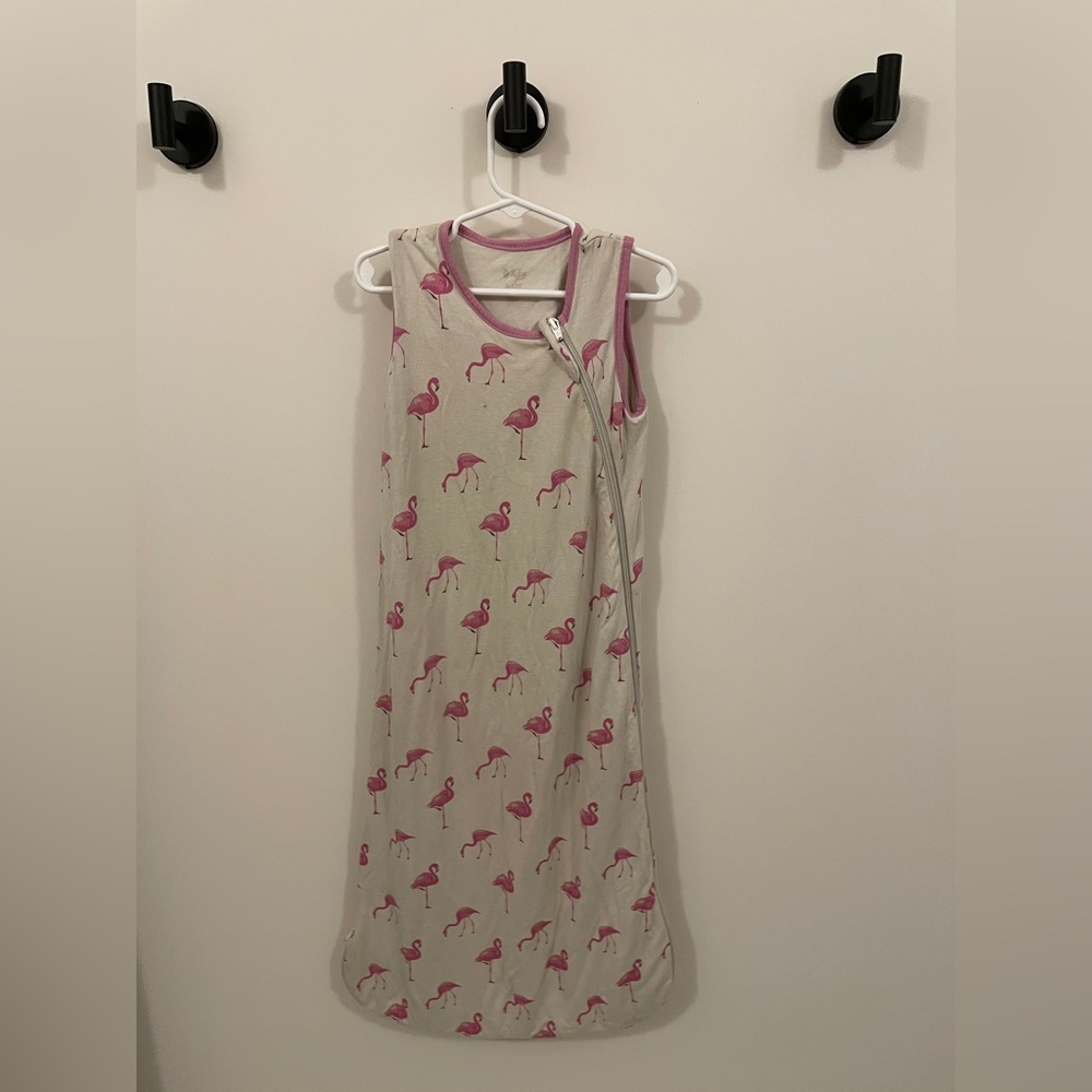 Kyte Baby sleep sack. Pink flamingos. .5 tog. Medium.